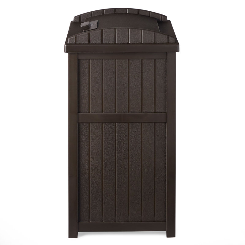 Suncast 30 Gallon Manual Lift Trash Hideaway Container & Reviews Wayfair